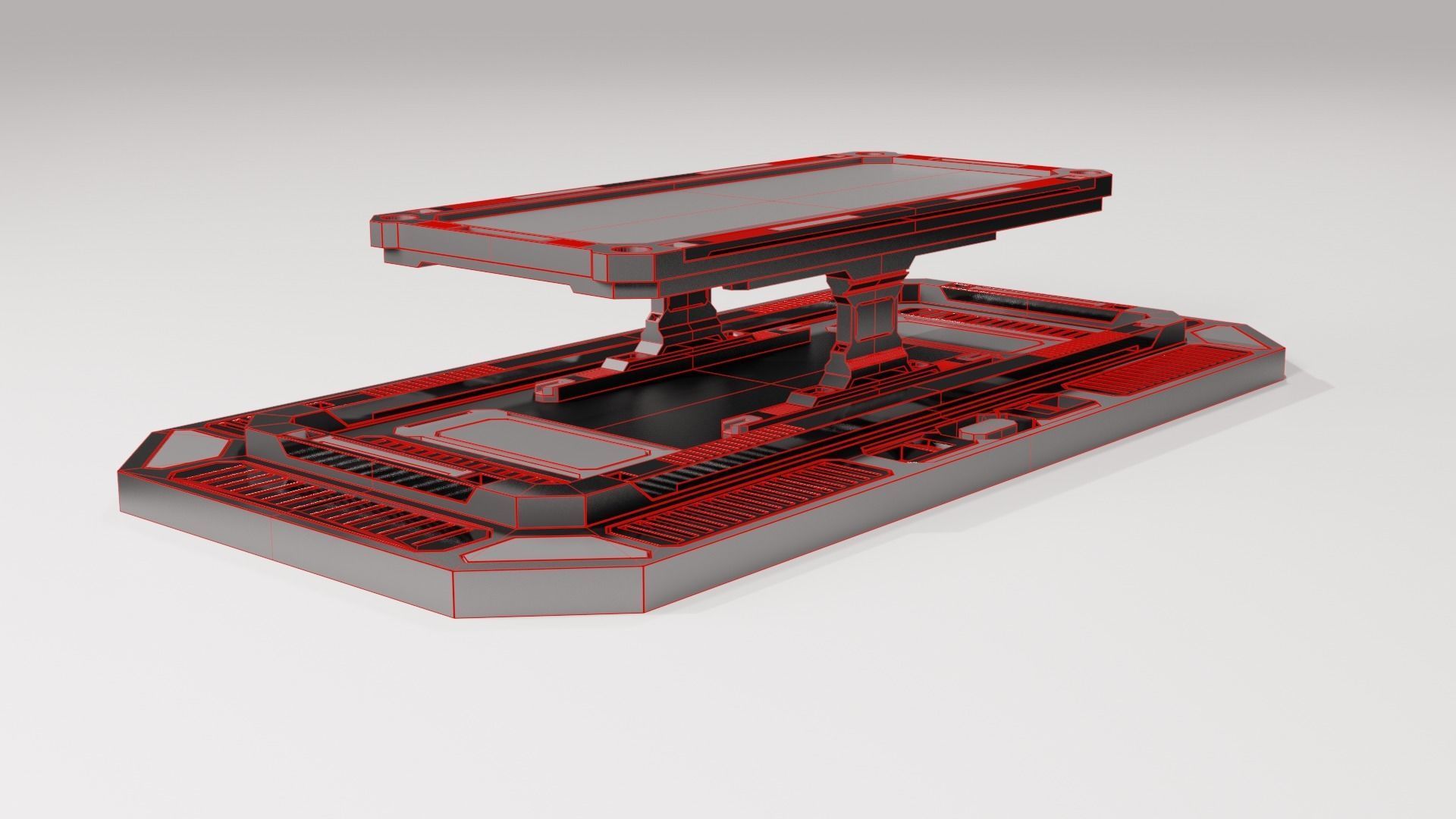 SCI-FI MEETING TABLE 3D model_8