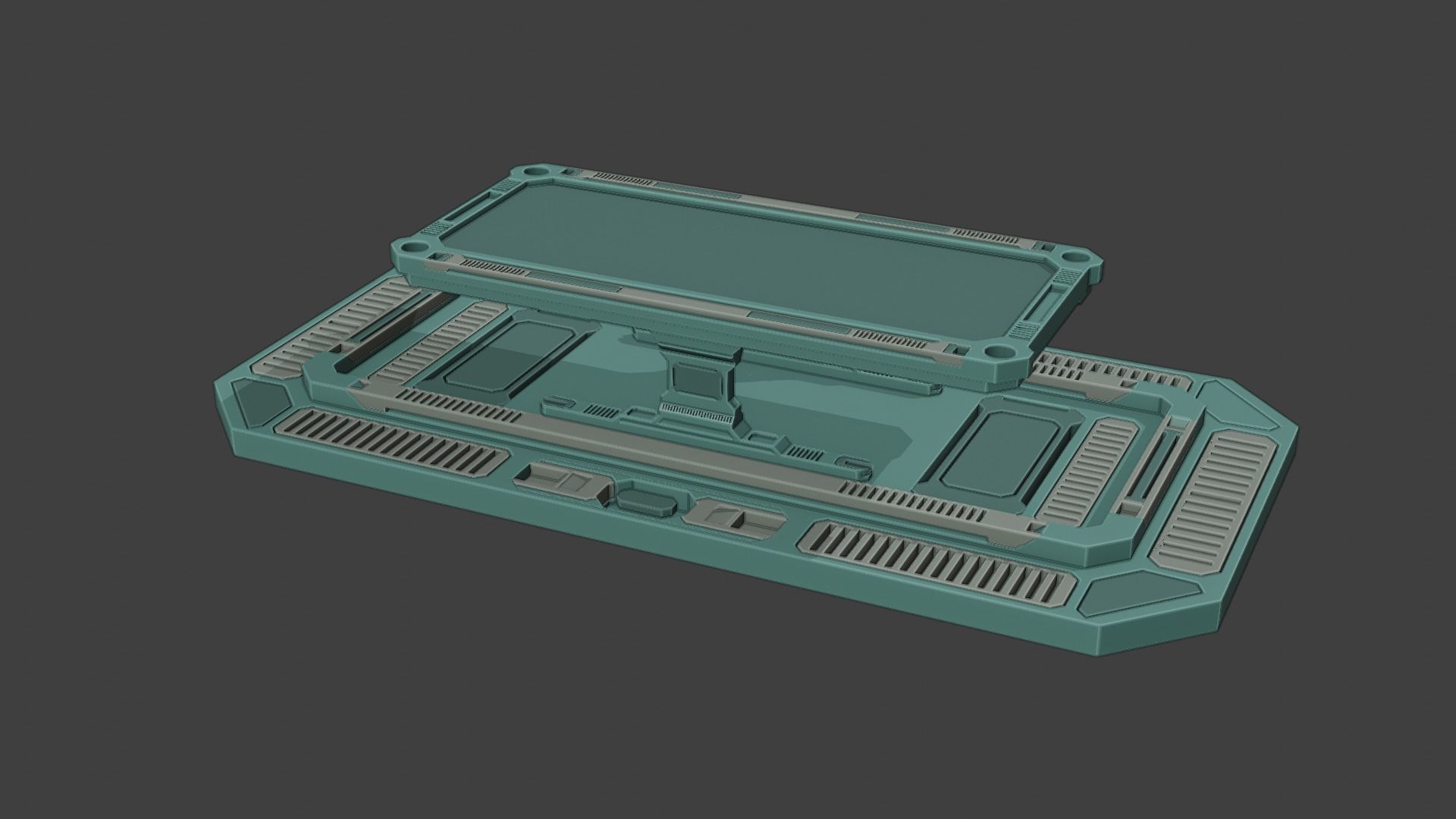 SCI-FI MEETING TABLE 3D model_4