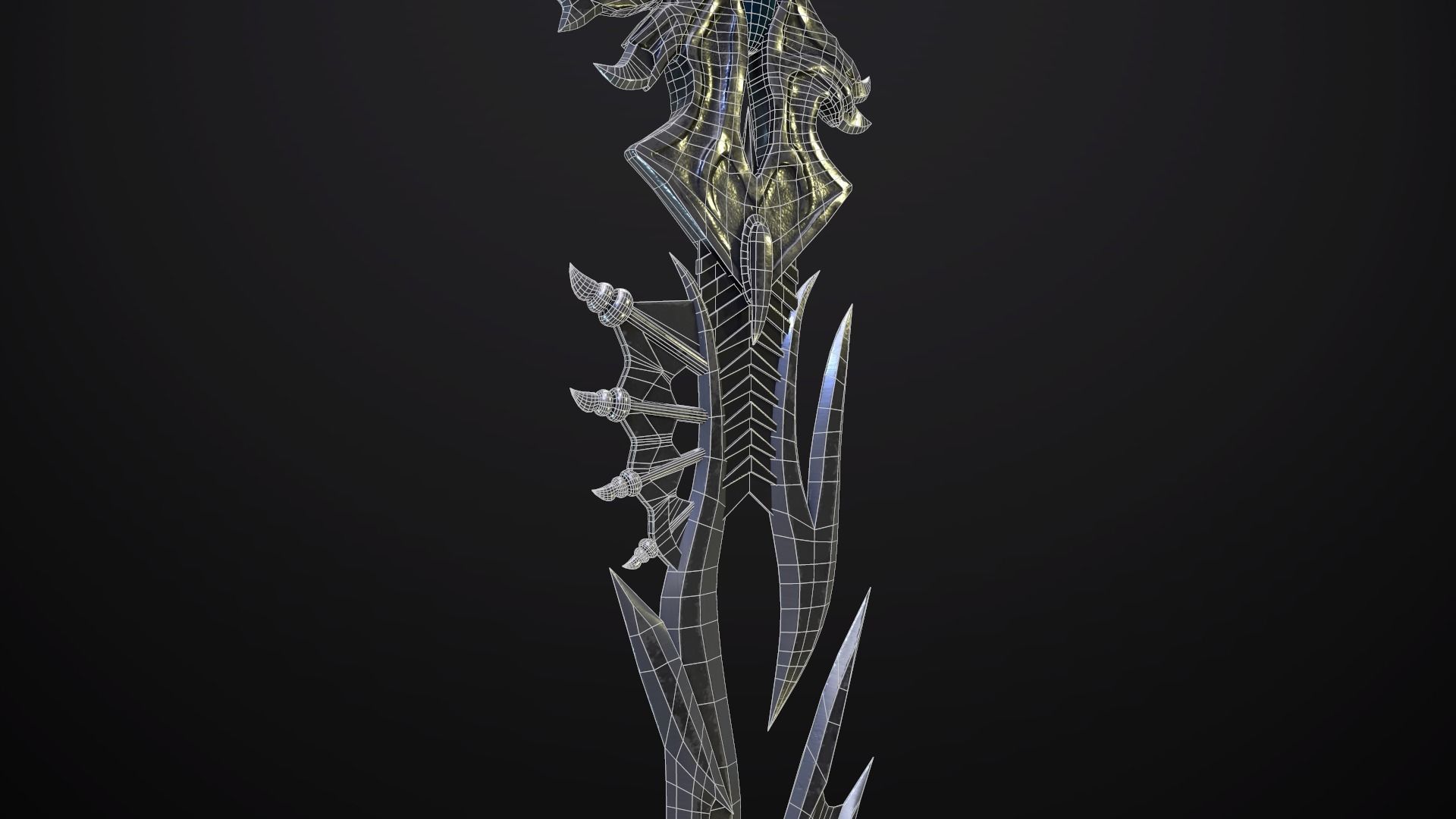 Dagger  Angel Slayer  Low-poly 3D model_9
