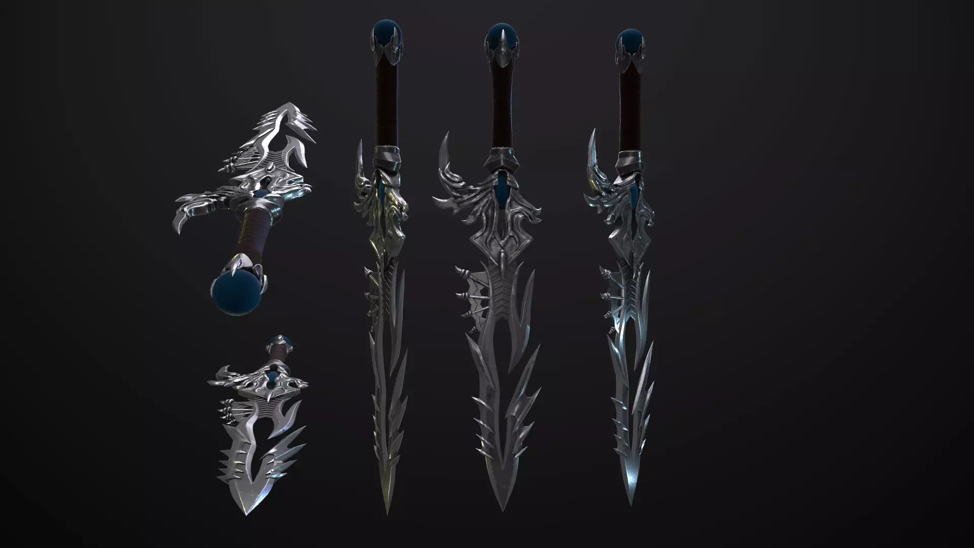 Dagger  Angel Slayer  Low-poly 3D model_0
