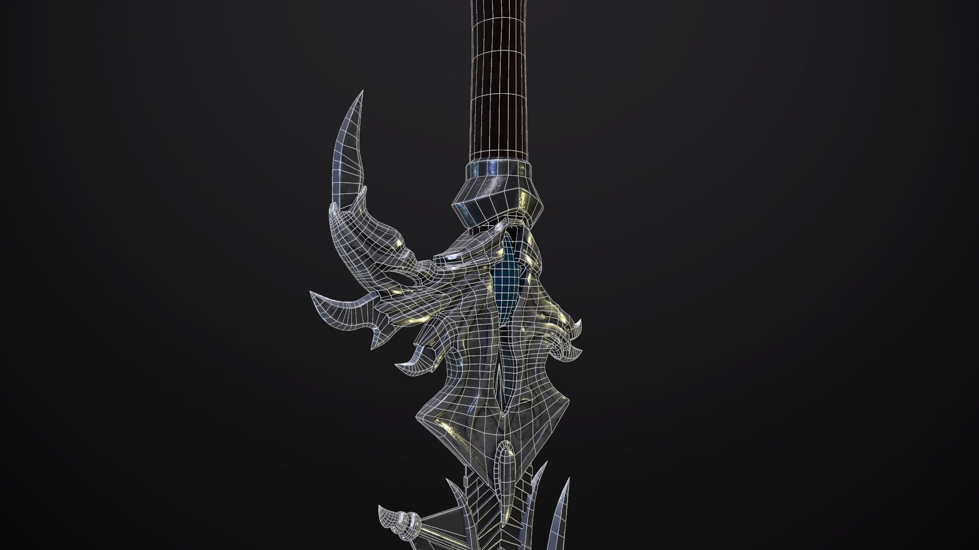 Dagger  Angel Slayer  Low-poly 3D model_8