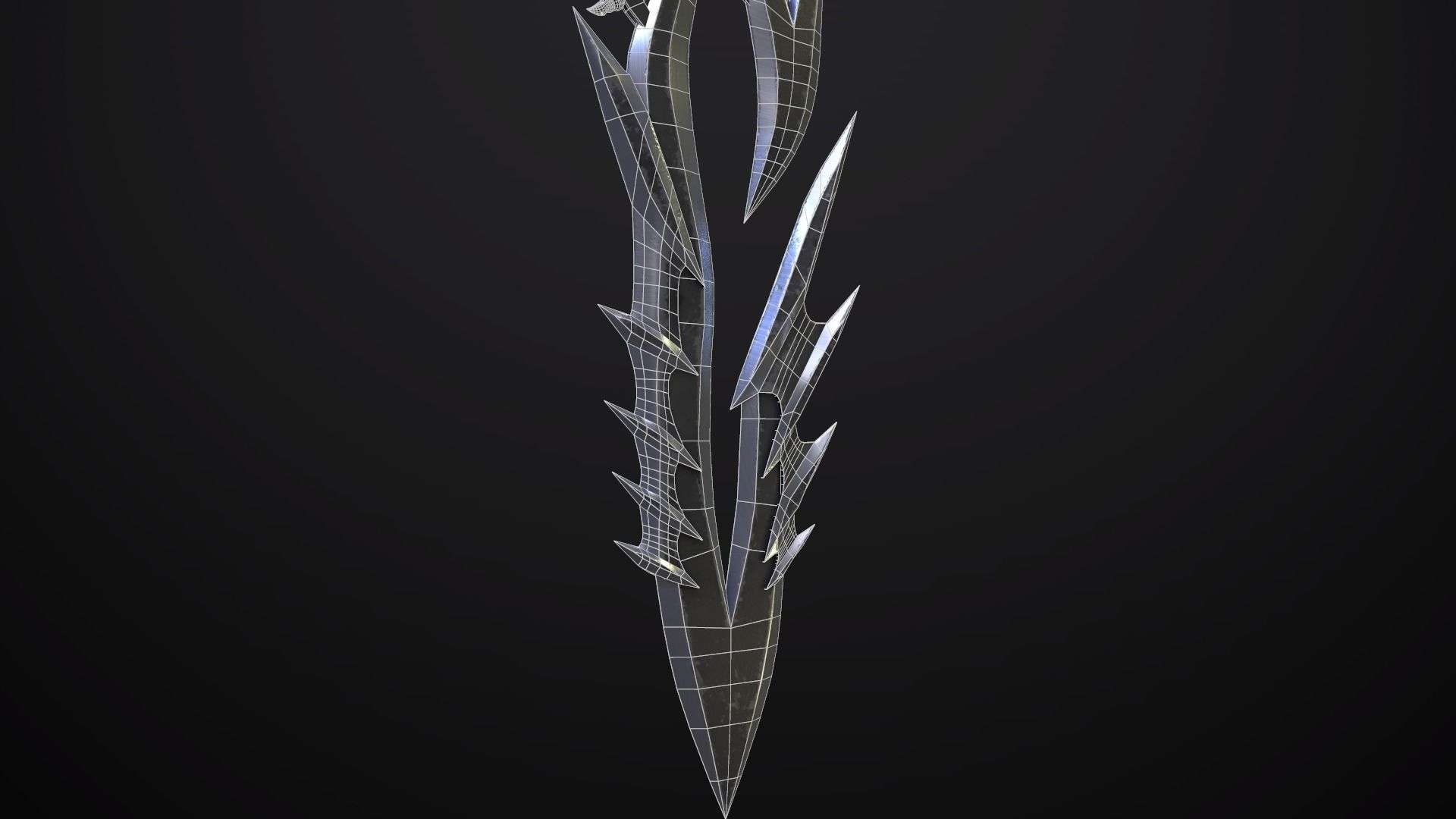Dagger  Angel Slayer  Low-poly 3D model_10