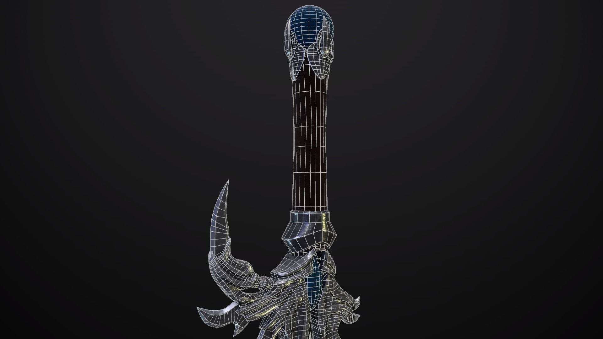 Dagger  Angel Slayer  Low-poly 3D model_7