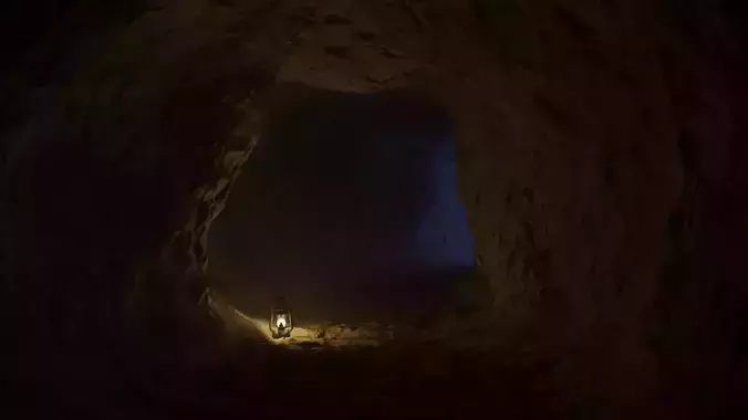 Medieval cave 3D model