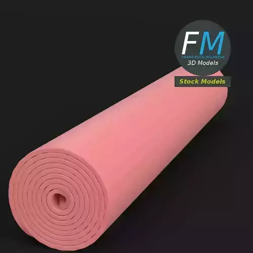 Rolled yoga mat