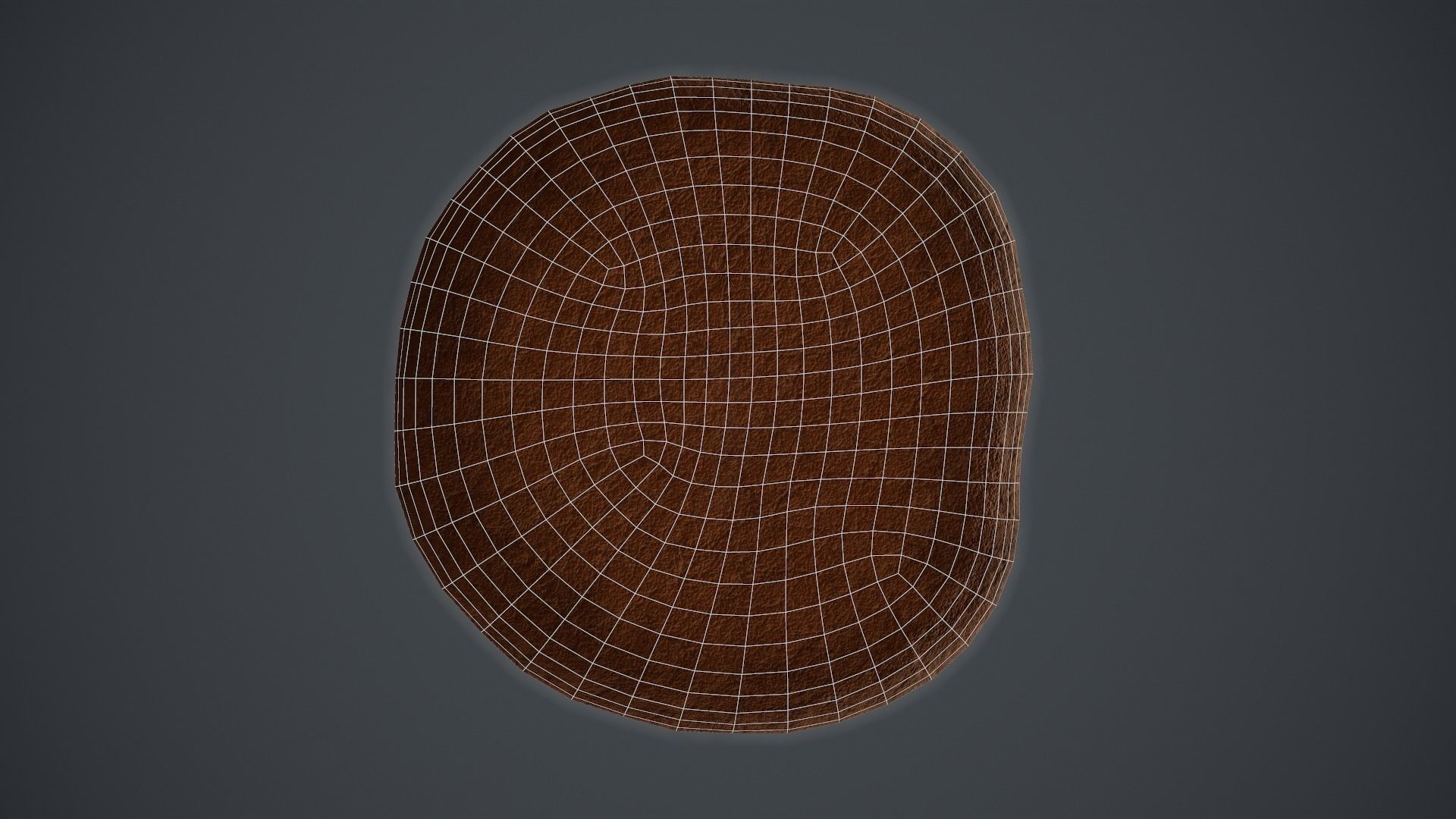 Chocolate Chip Cookie Low-poly 3D model_12