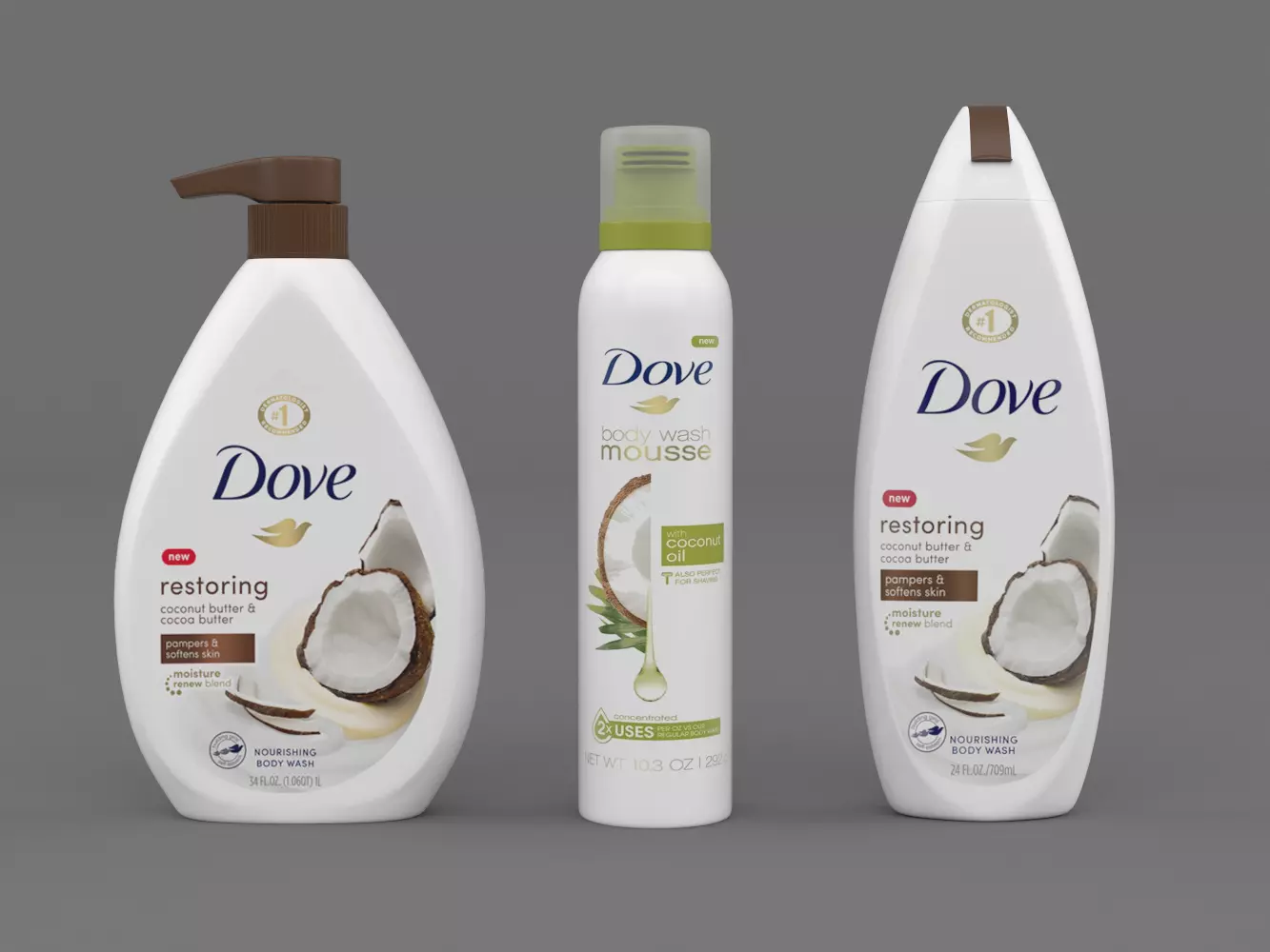 Dove Body Wash 3D model_0