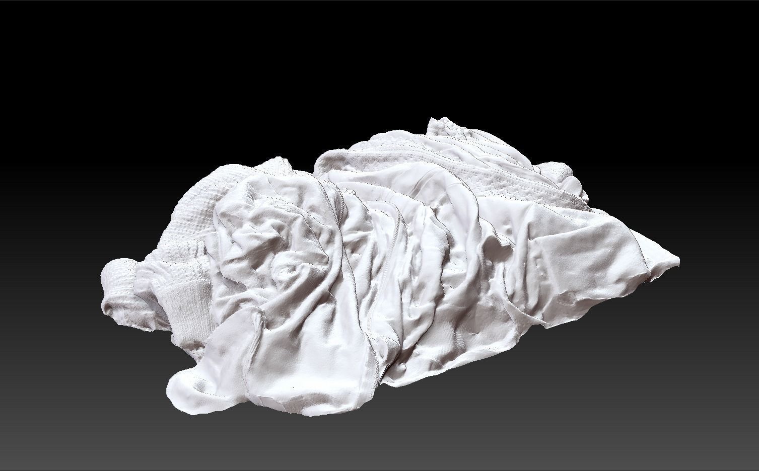 Pile of Cloths 4 Low-poly 3D model_10
