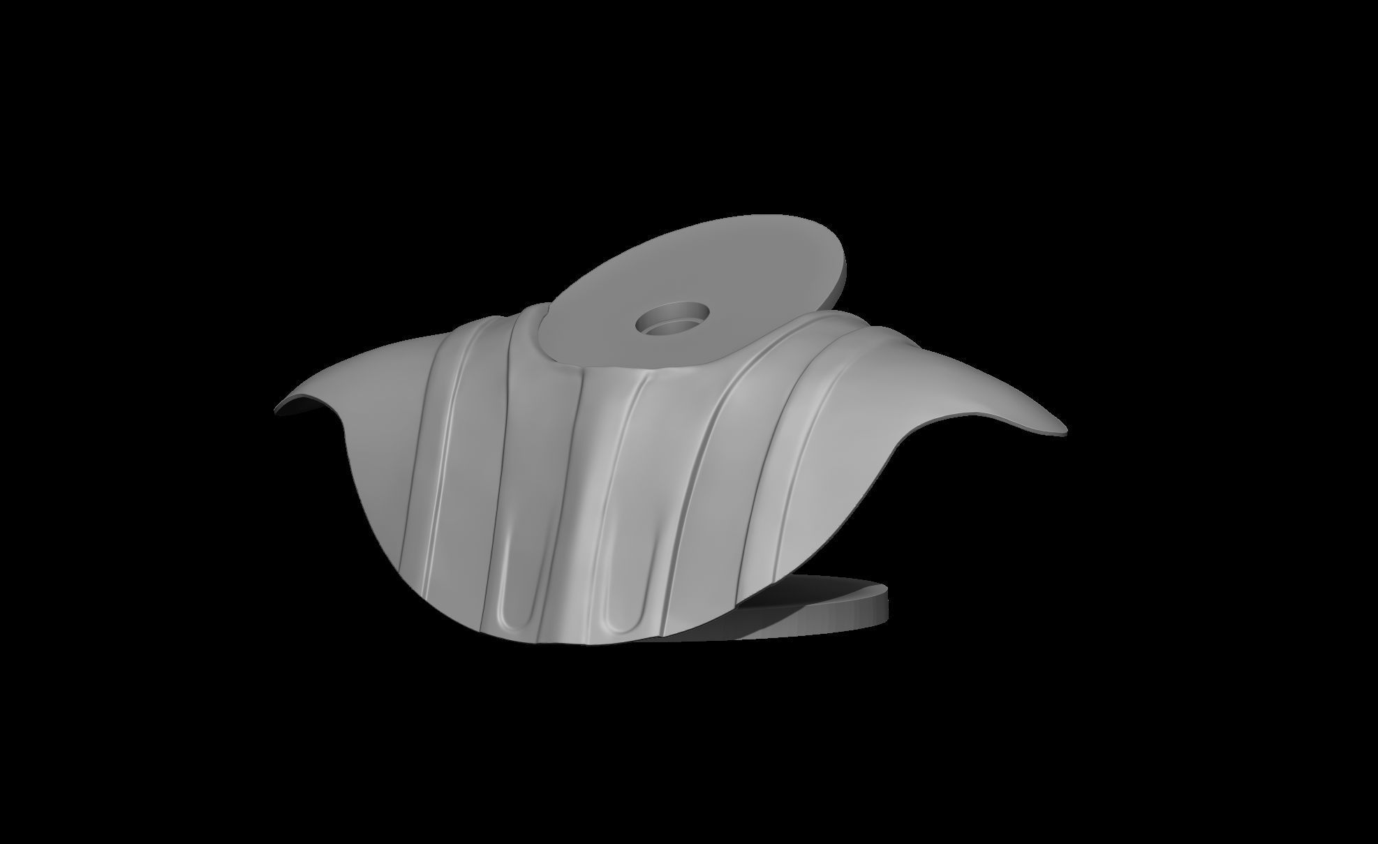 Darth Vader Helmet ANH wearable and stand with chest armor 3D print model_10