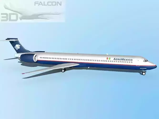 Falcon3D-MD 80 AeroMexico 2 3D model