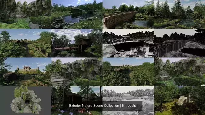 Exterior Nature Scene Collection 