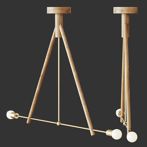  LODGE CHANDELIER 3D model