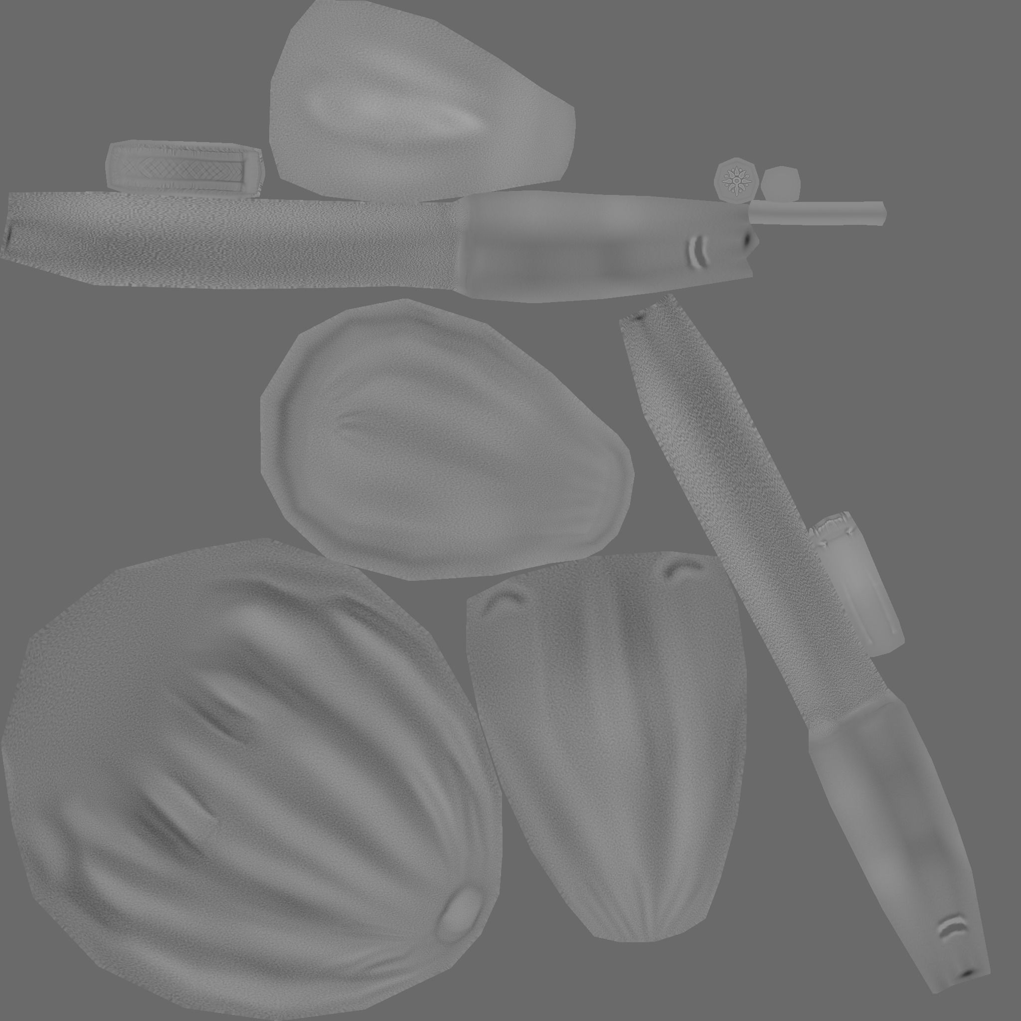 Female Yellow Backpack - Sunflower - Character Low-poly 3D model_21