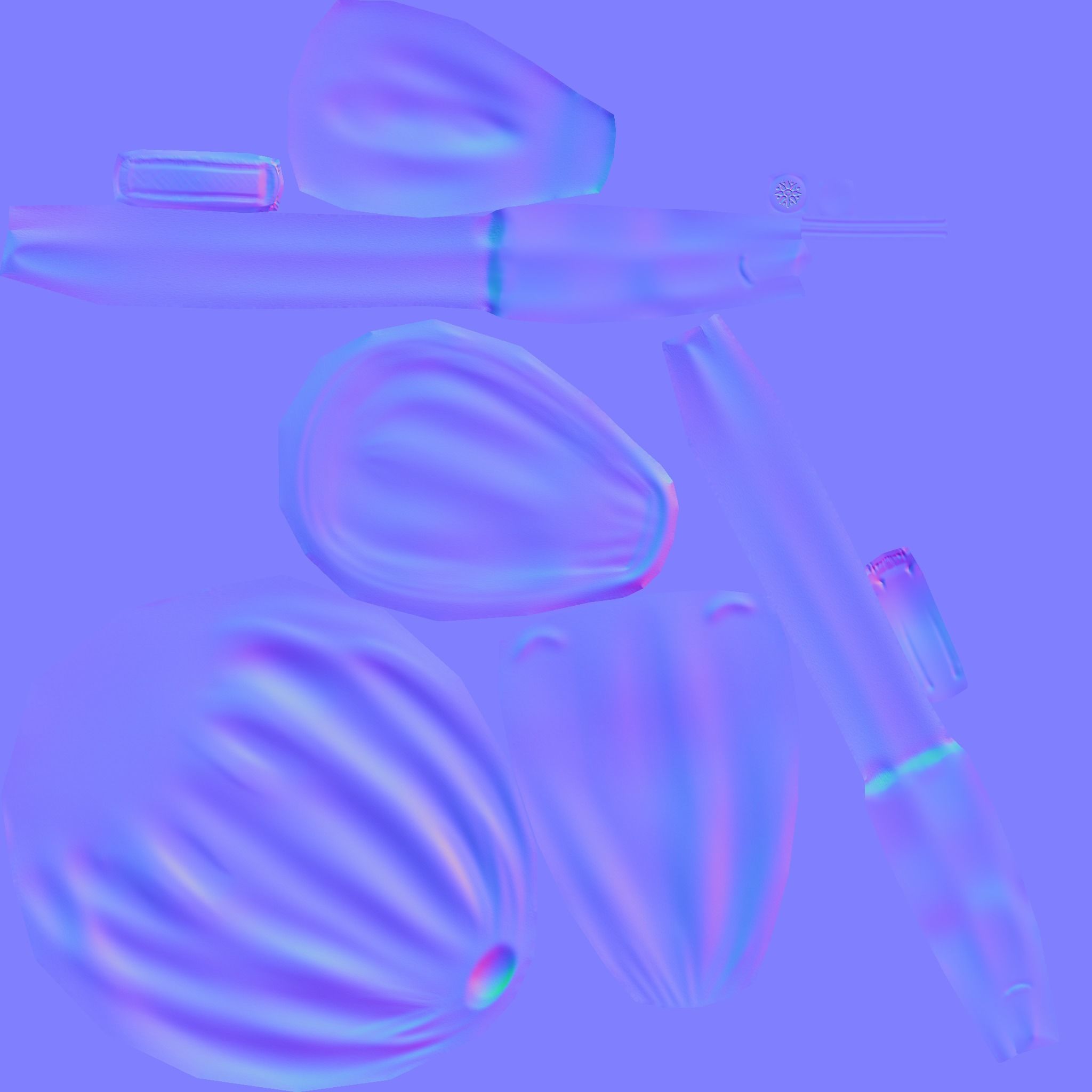 Female Yellow Backpack - Sunflower - Character Low-poly 3D model_15