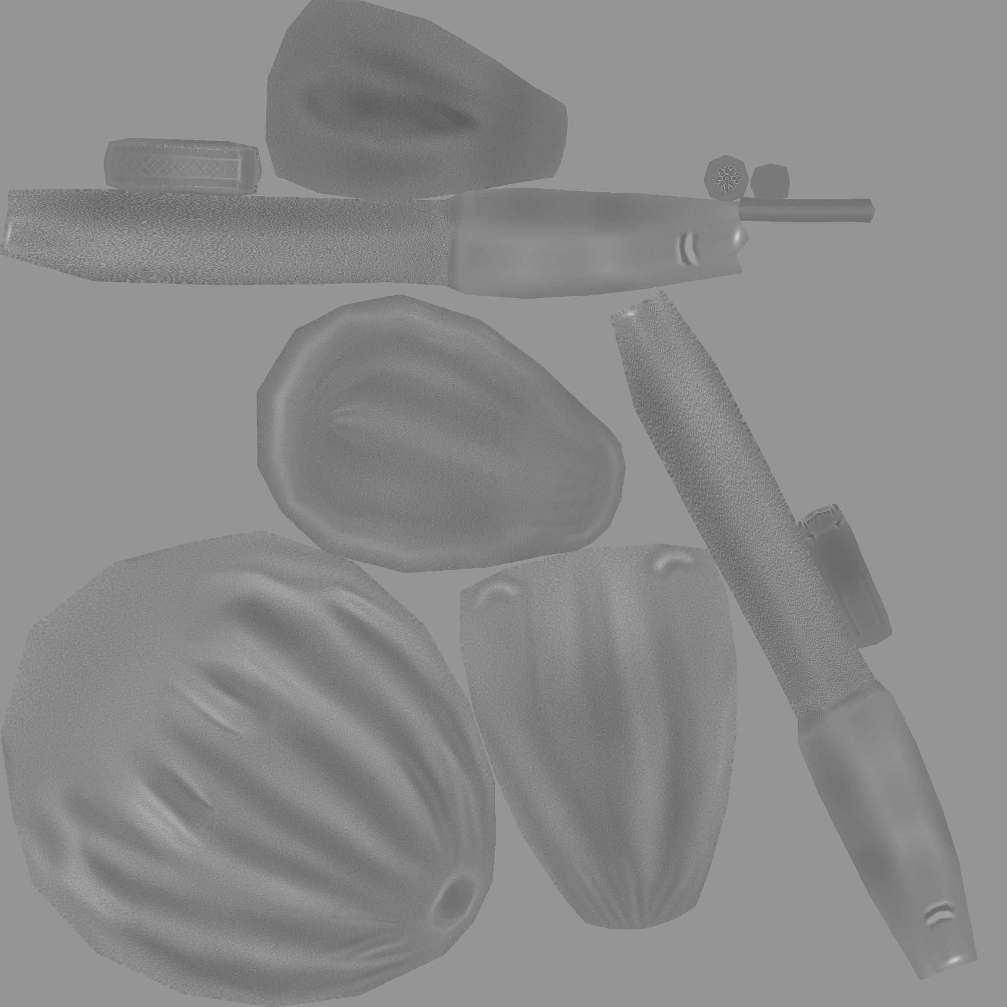 Female Yellow Backpack - Sunflower - Character Low-poly 3D model_19