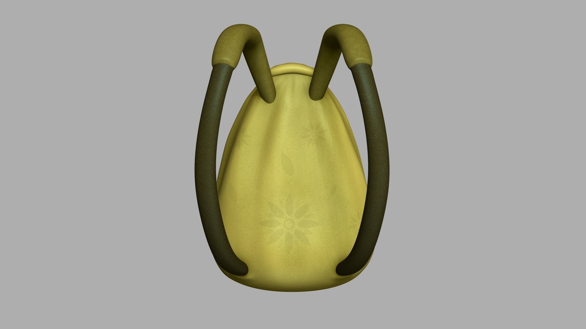 Female Yellow Backpack - Sunflower - Character Low-poly 3D model_5
