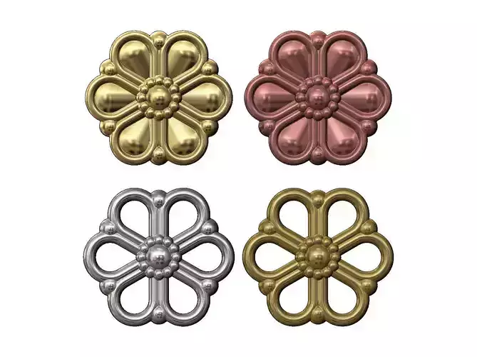 Simple Daisy flower pendants charms