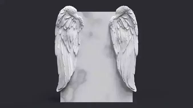 angel wing headstone
