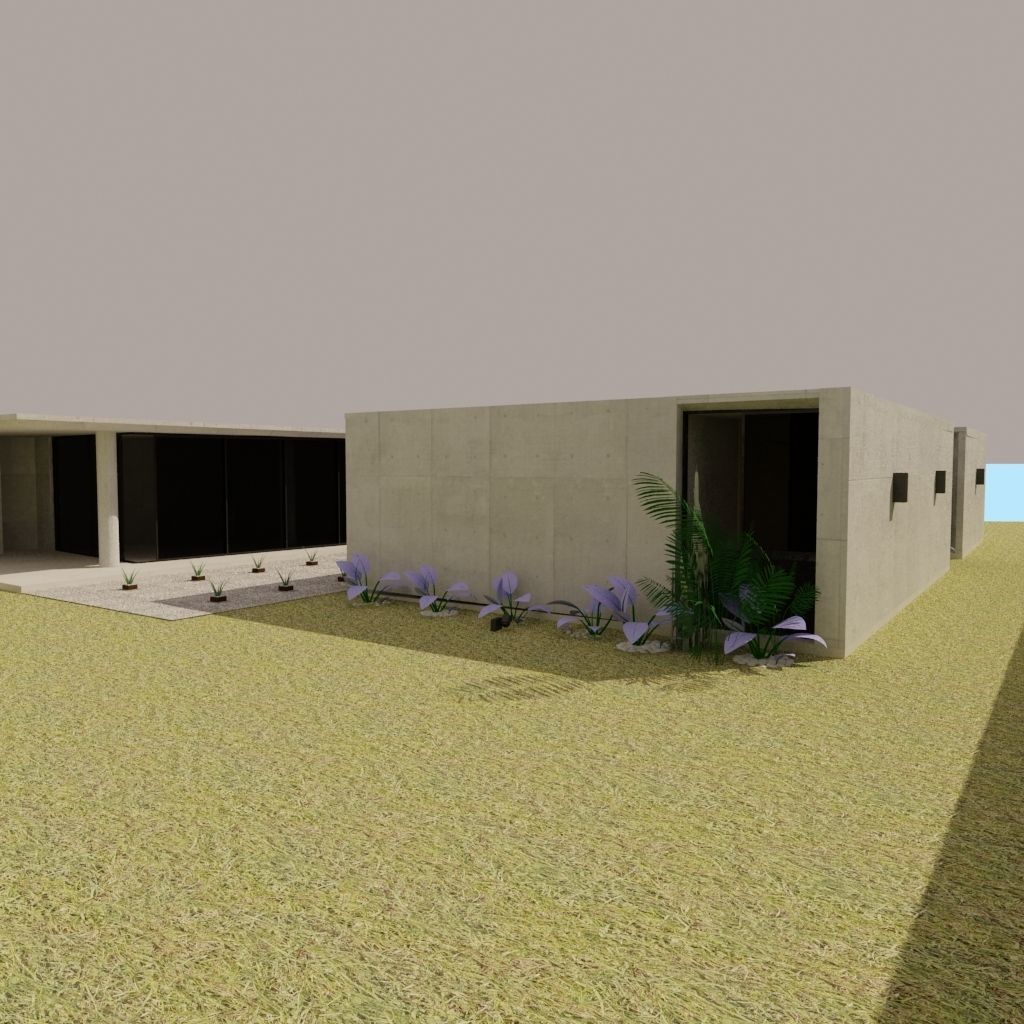 House 140m2 3D model_4