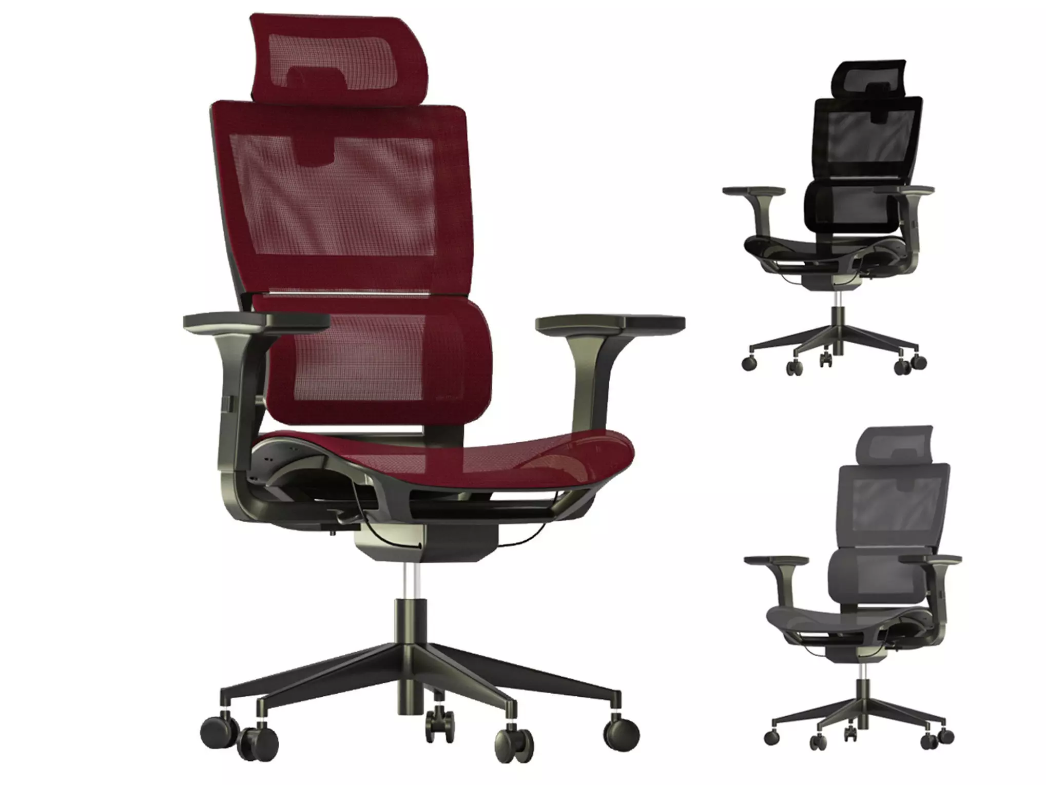 Innowin Capetown high back mesh office chair 3D model_0