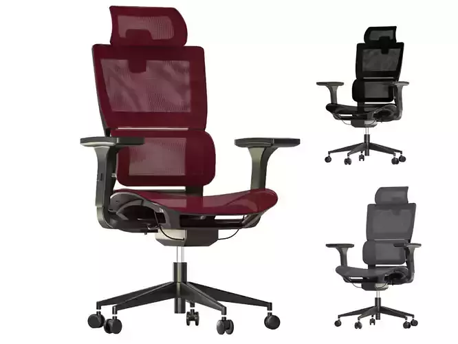 Innowin Capetown high back mesh office chair 3D model