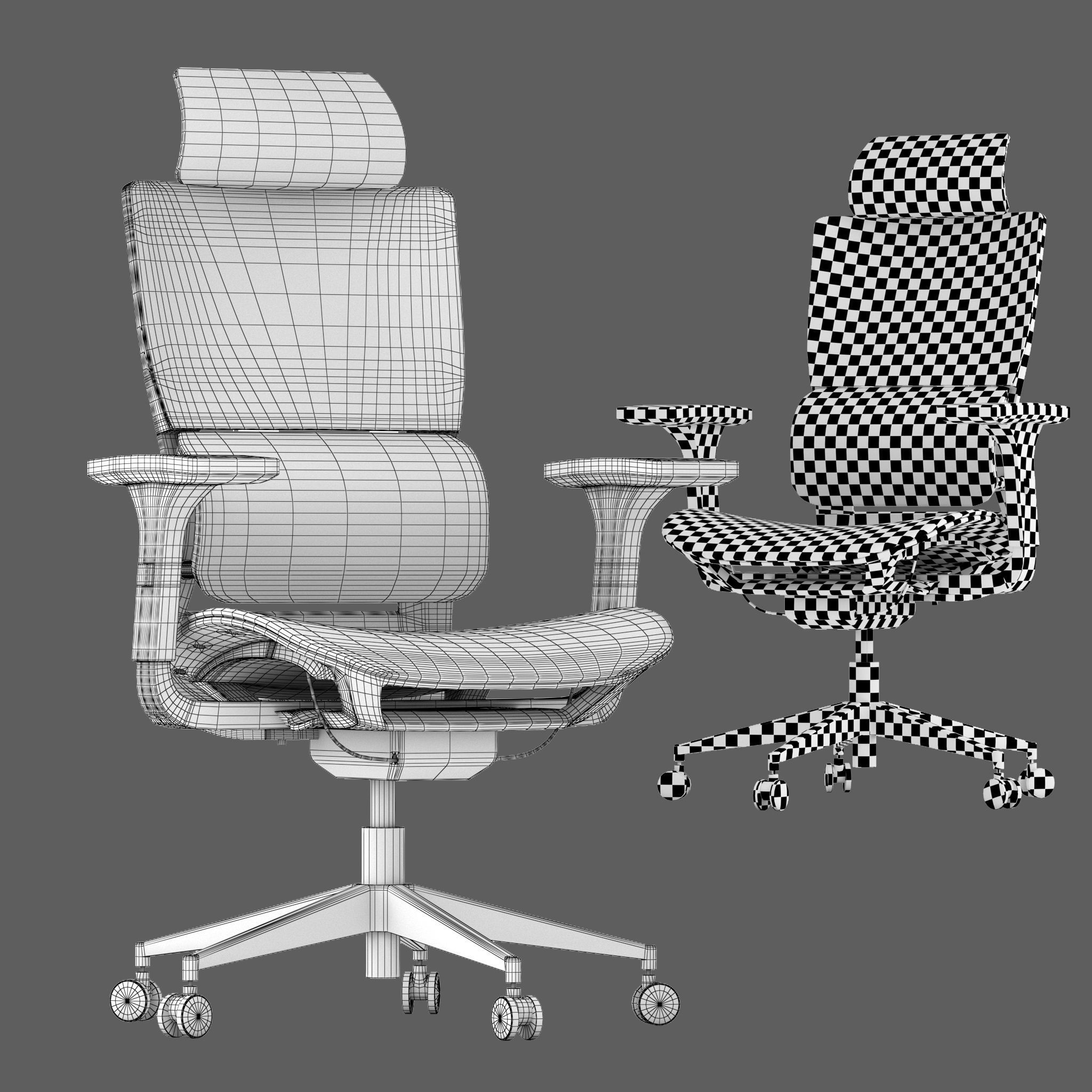 Innowin Capetown high back mesh office chair 3D model_5