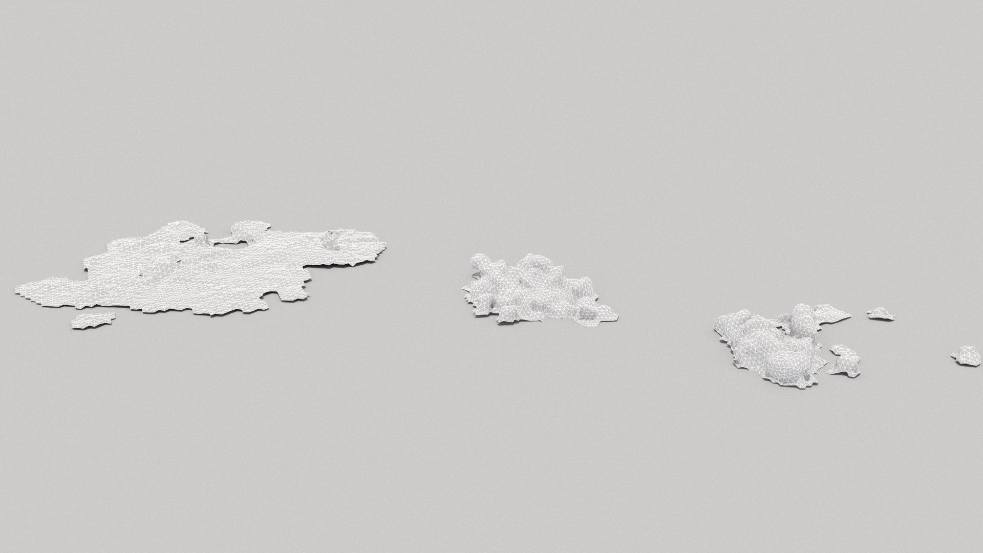 Farm animal manure set Low-poly 3D model_20