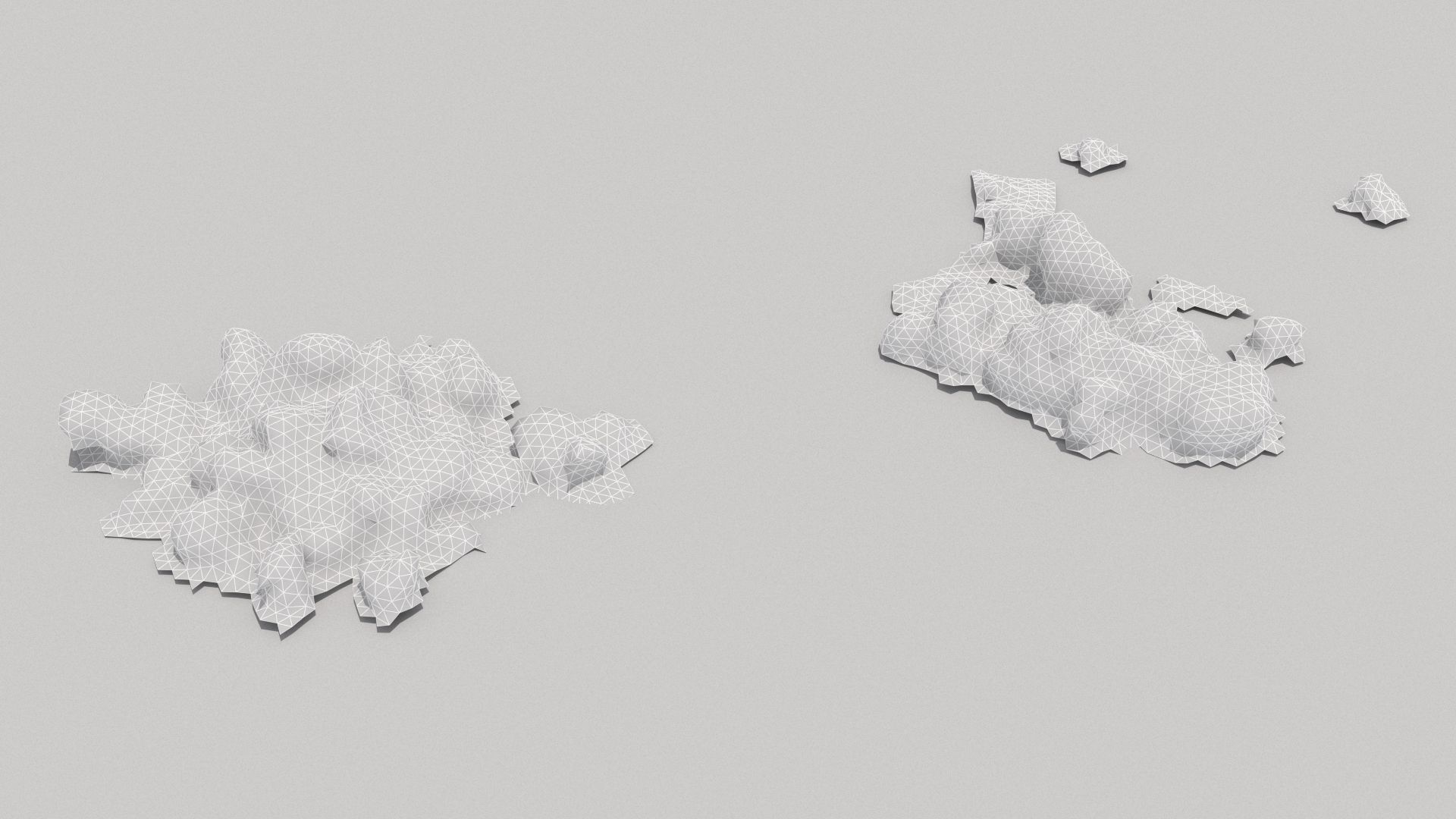 Farm animal manure set Low-poly 3D model_22