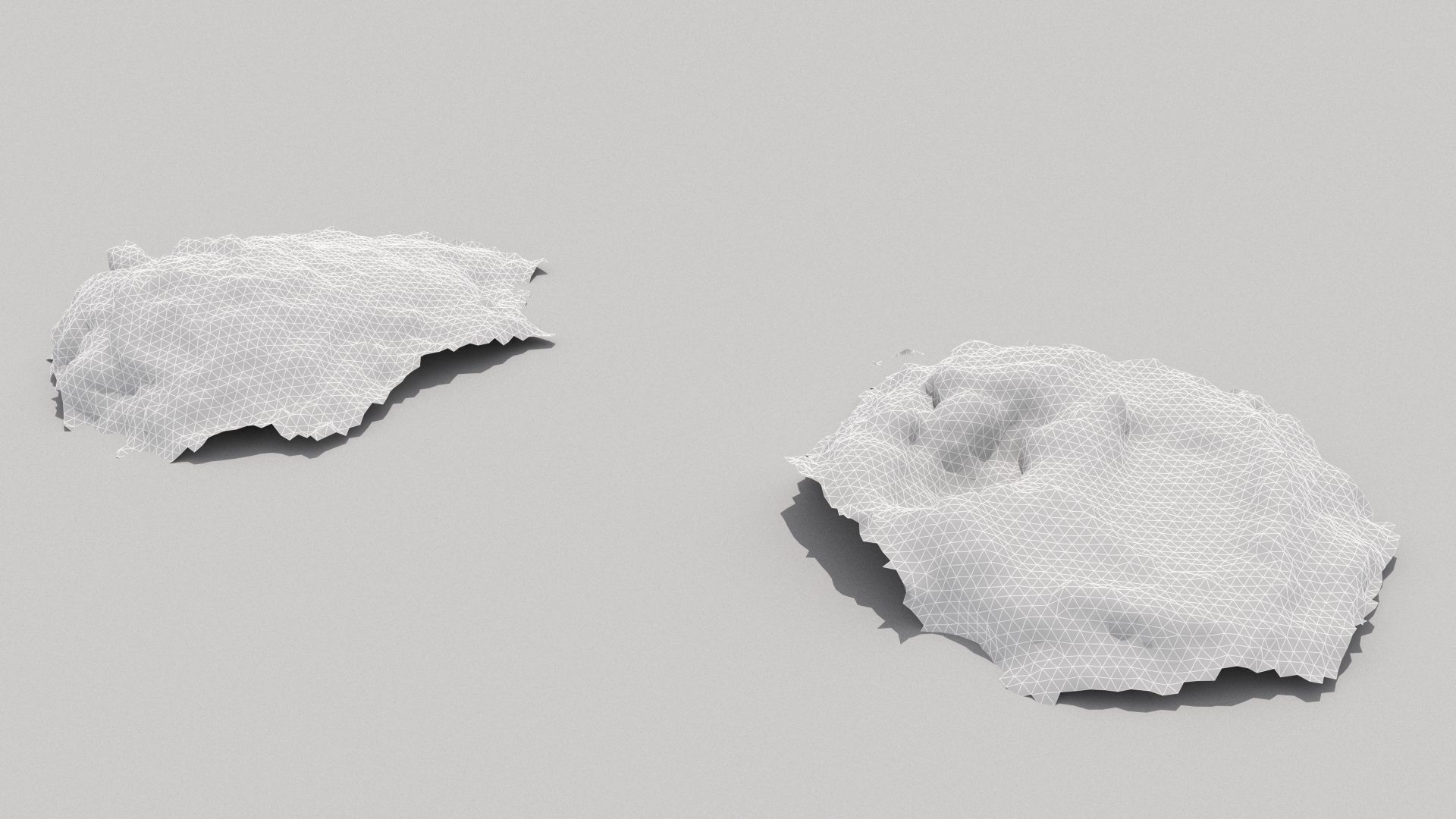 Farm animal manure set Low-poly 3D model_25