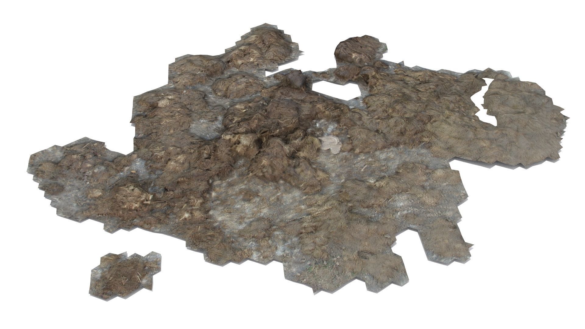 Farm animal manure set Low-poly 3D model_15