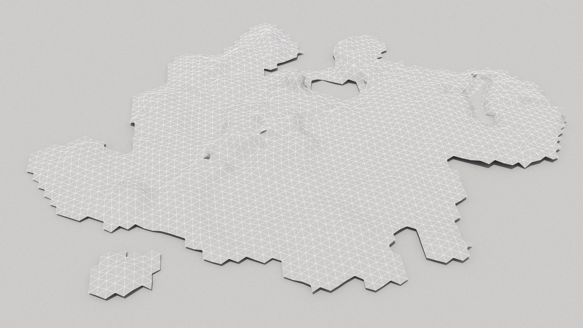 Farm animal manure set Low-poly 3D model_29