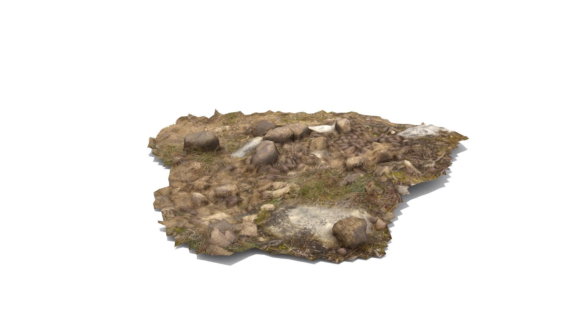 Farm animal manure set Low-poly 3D model_8