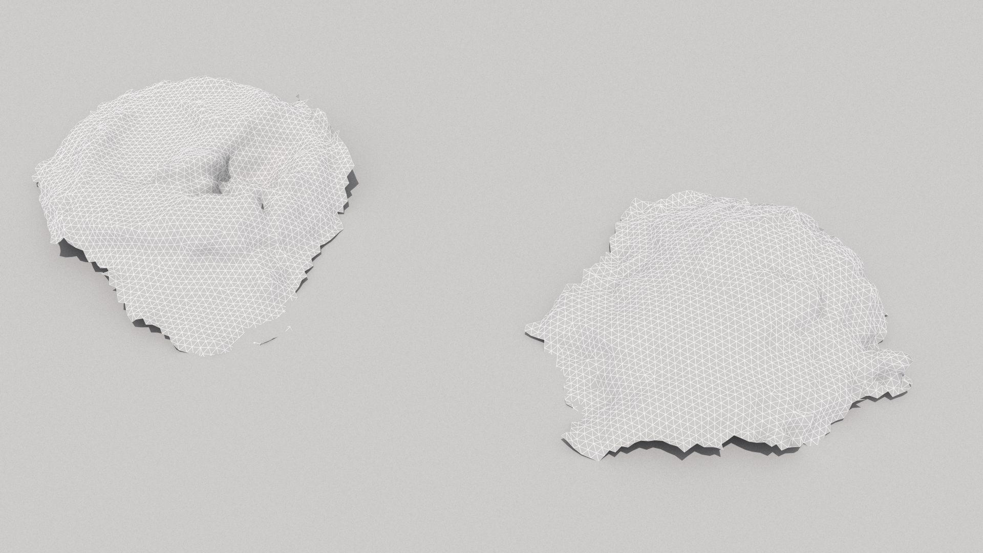 Farm animal manure set Low-poly 3D model_26