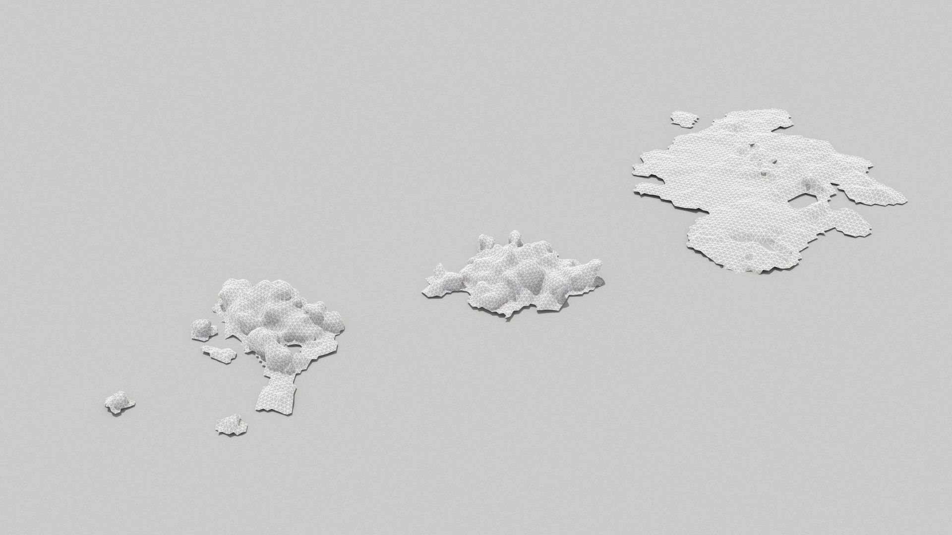 Farm animal manure set Low-poly 3D model_21