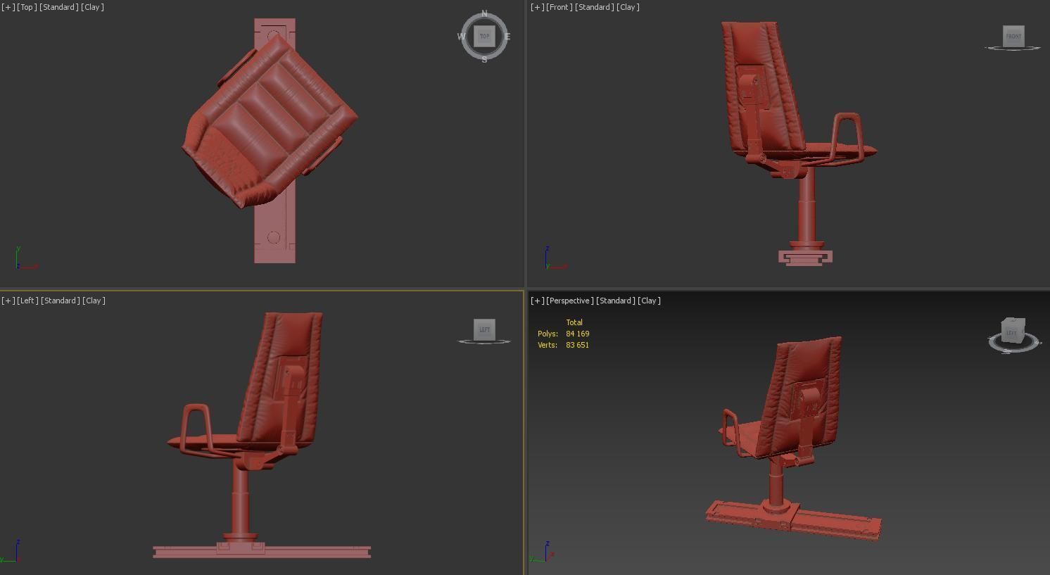 sci-fi chair 3D model_9