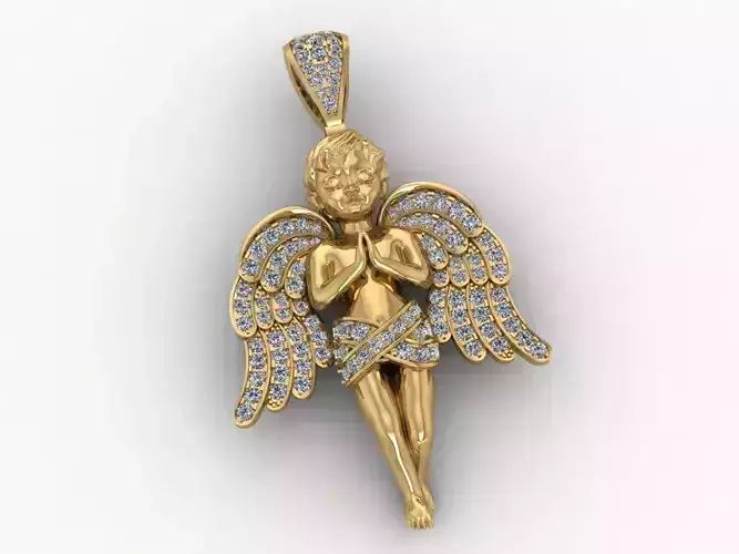 Angel Pendant Mat Day Thien Than 2