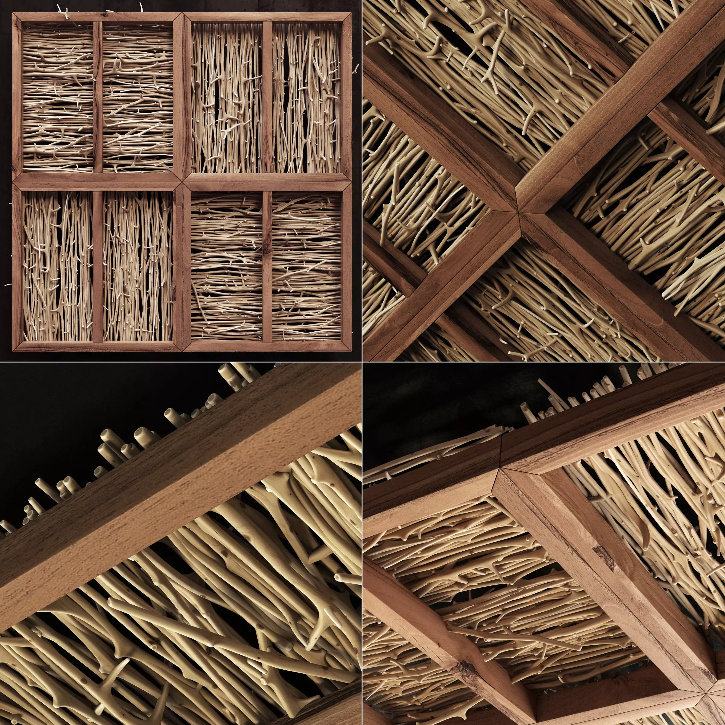 Branch clean crooked decor n1 3D model