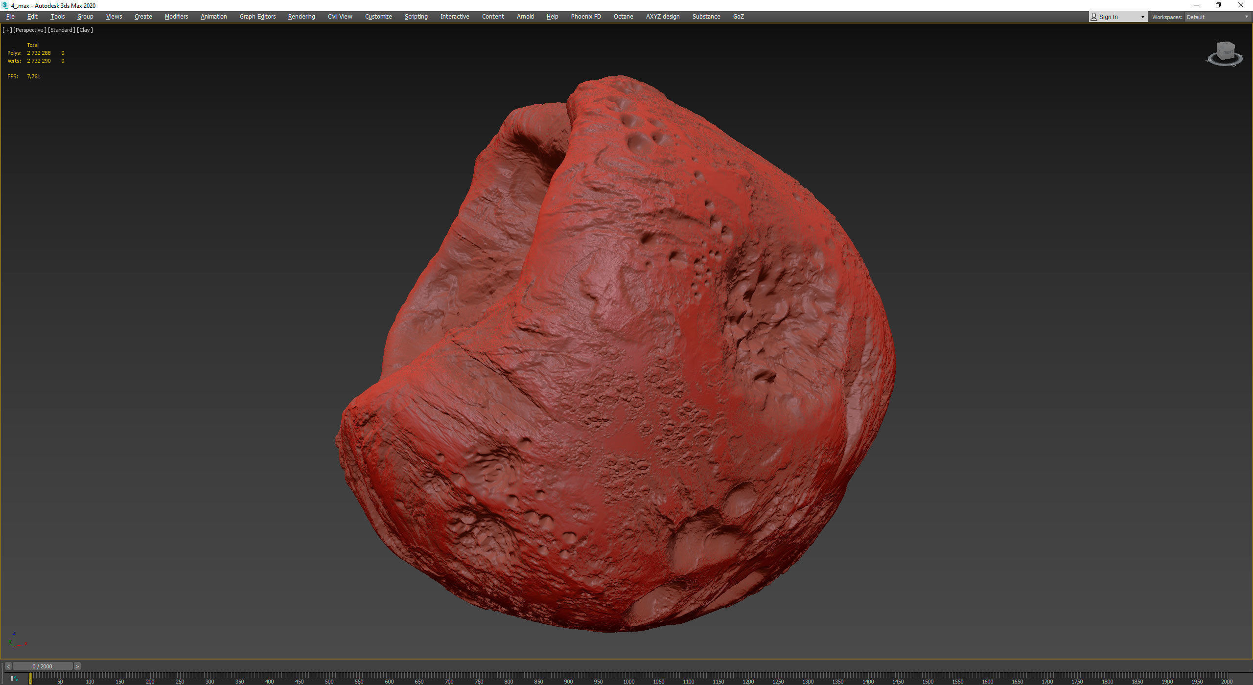 Detailed asteroids high-poly set 3D Model Collection_89