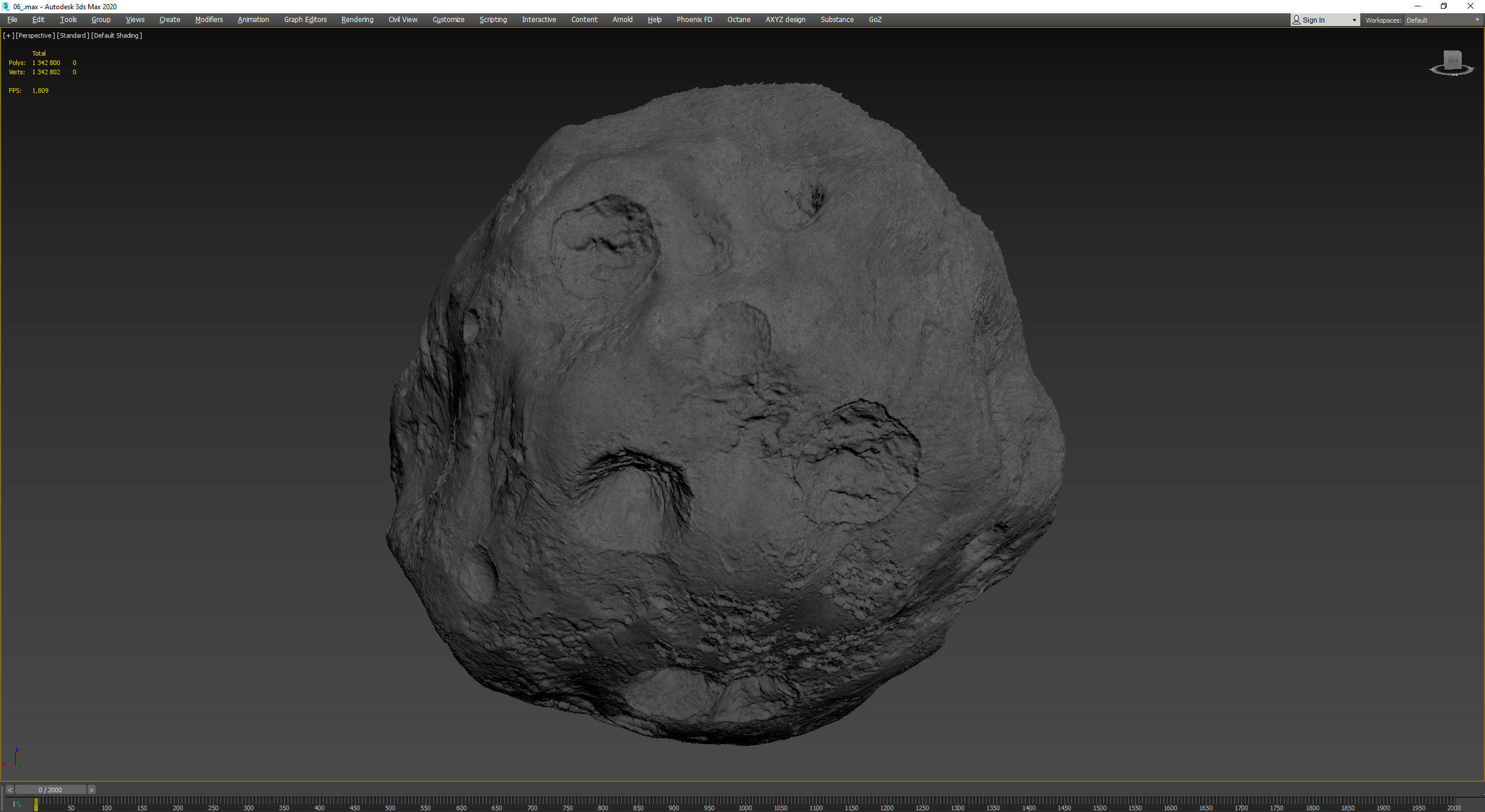 Detailed asteroids high-poly set 3D Model Collection_105