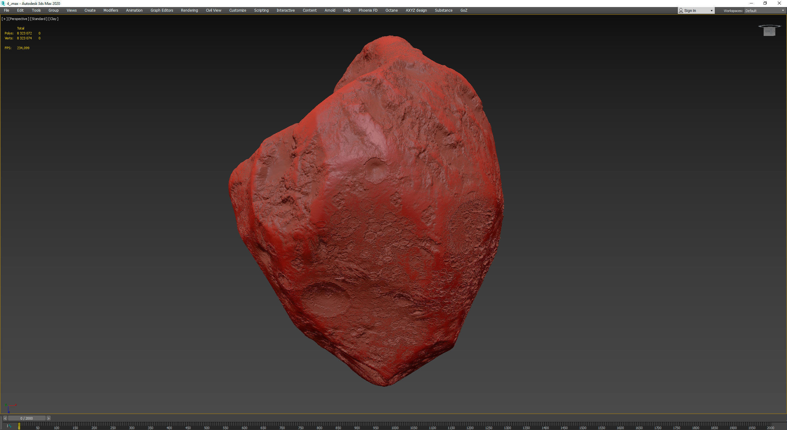 Detailed asteroids high-poly set 3D Model Collection_78