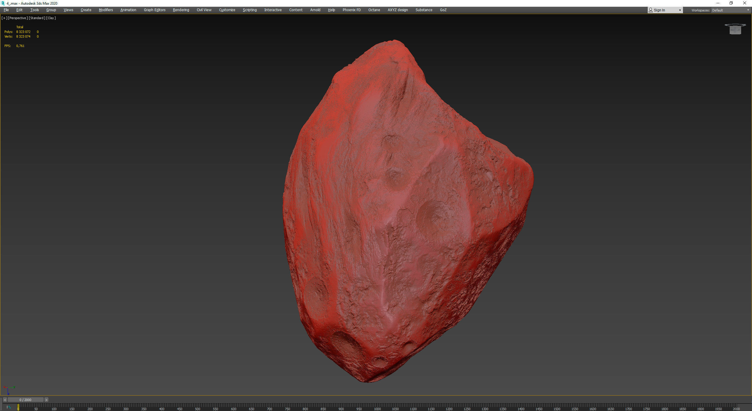 Detailed asteroids high-poly set 3D Model Collection_84
