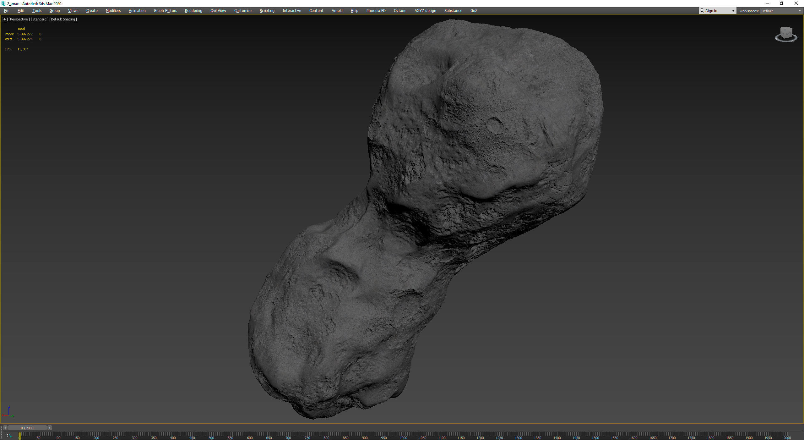 Detailed asteroids high-poly set 3D Model Collection_47