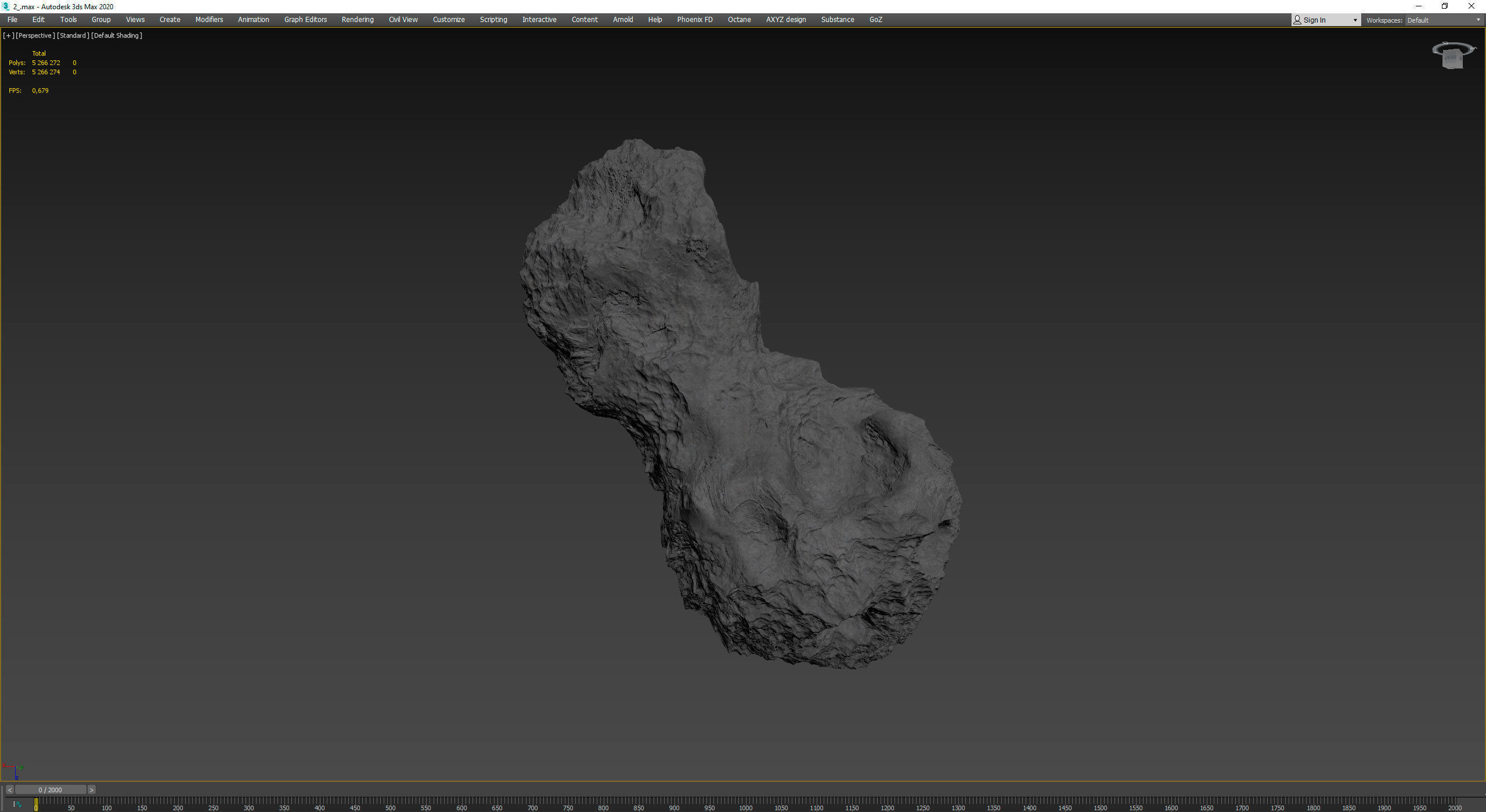Detailed asteroids high-poly set 3D Model Collection_34