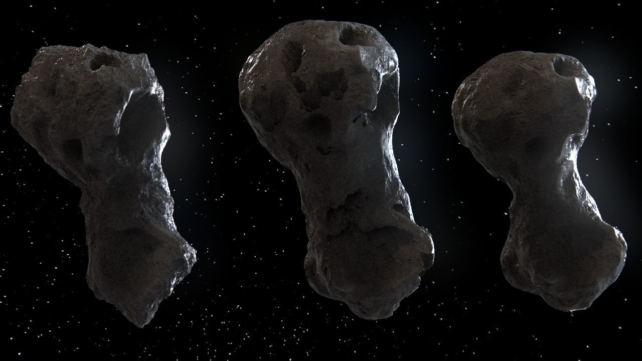 Detailed asteroids high-poly set 3D Model Collection_28
