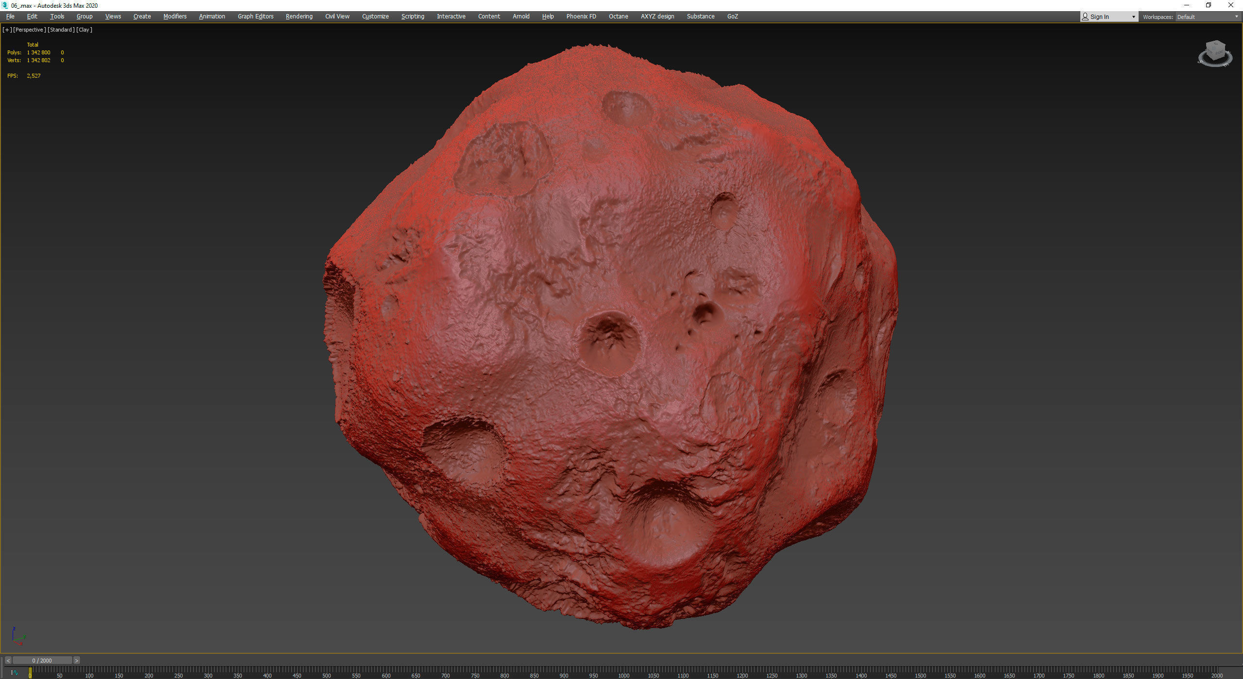 Detailed asteroids high-poly set 3D Model Collection_110