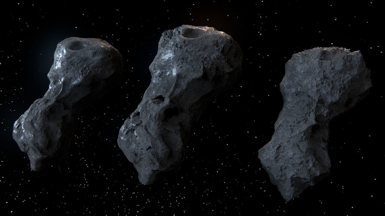 Detailed asteroids high-poly set 3D Model Collection_42