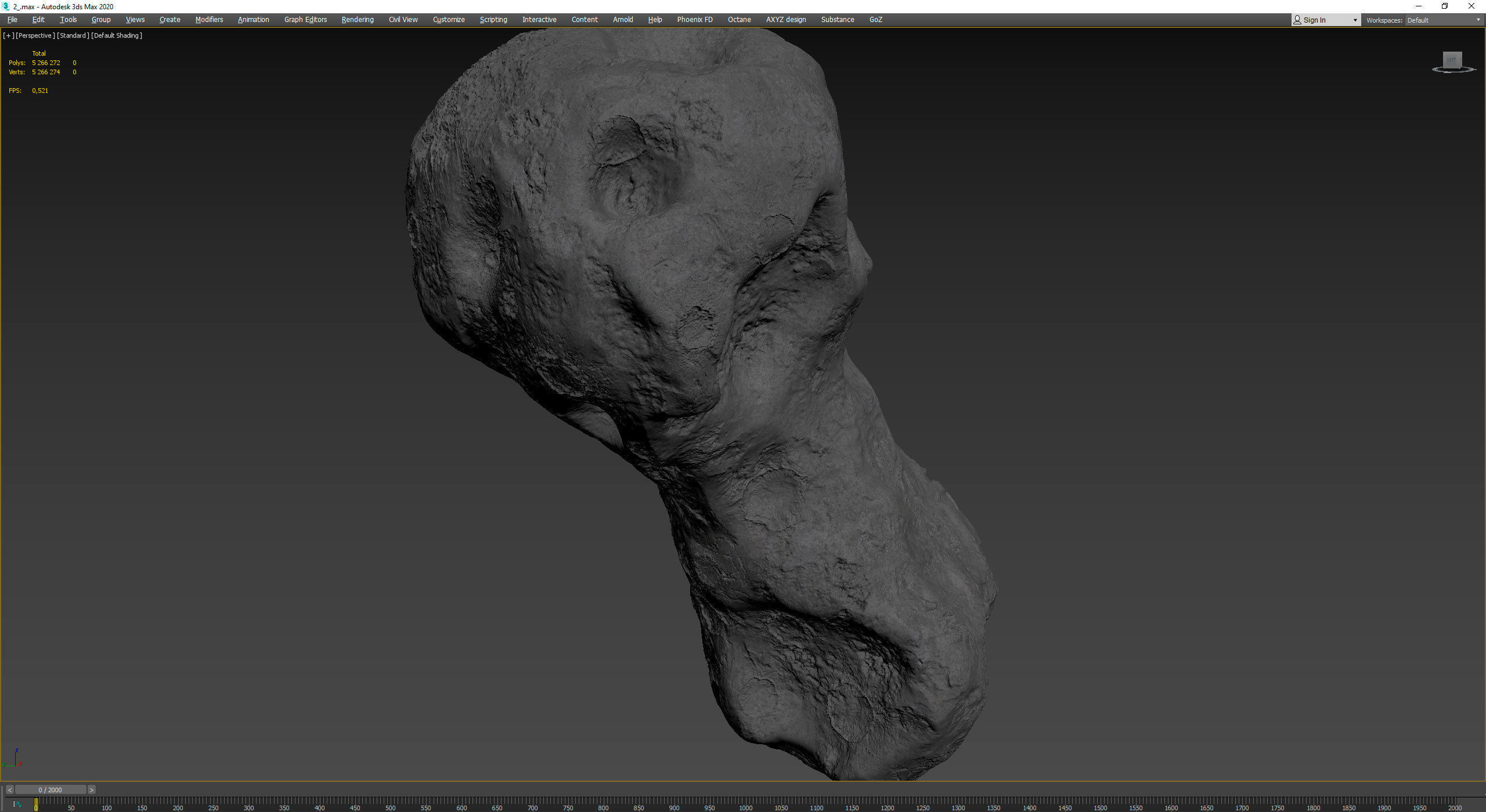 Detailed asteroids high-poly set 3D Model Collection_38