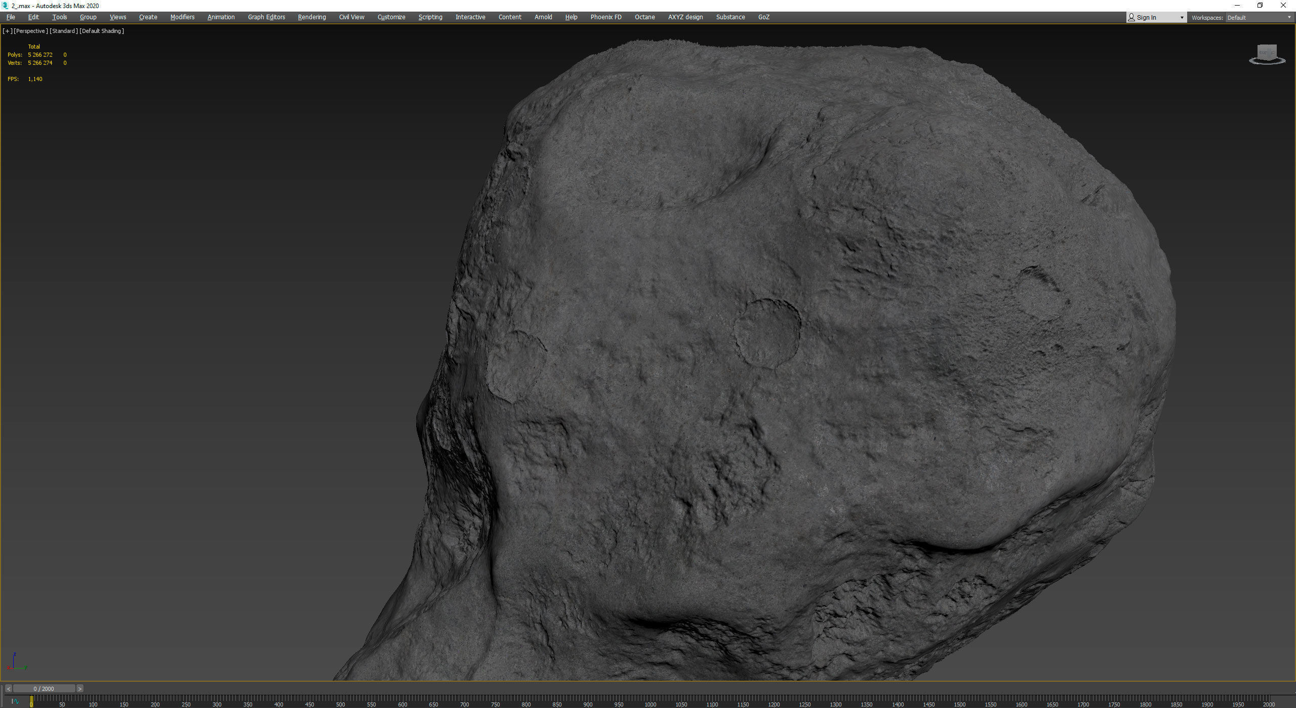 Detailed asteroids high-poly set 3D Model Collection_41