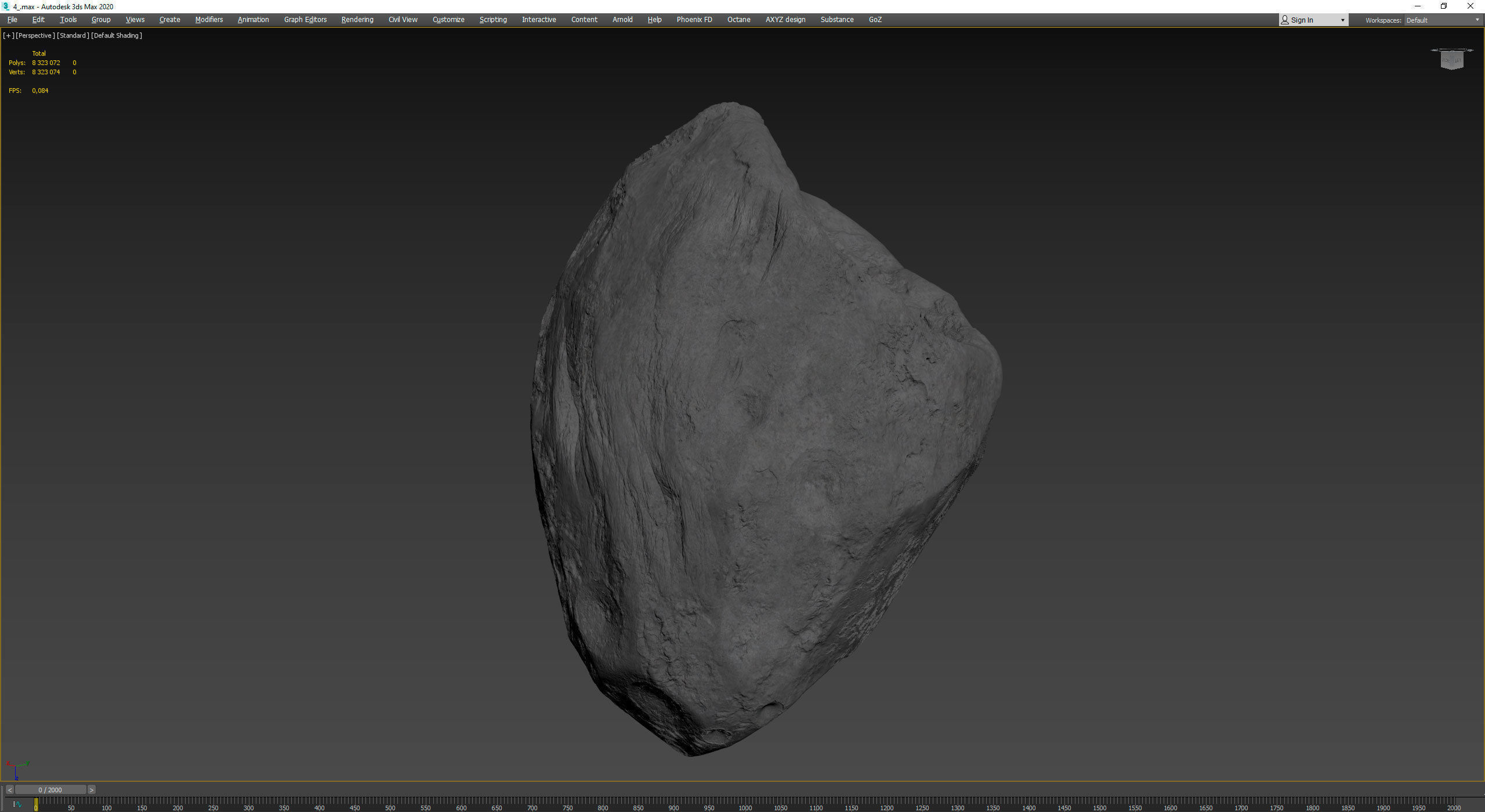 Detailed asteroids high-poly set 3D Model Collection_83