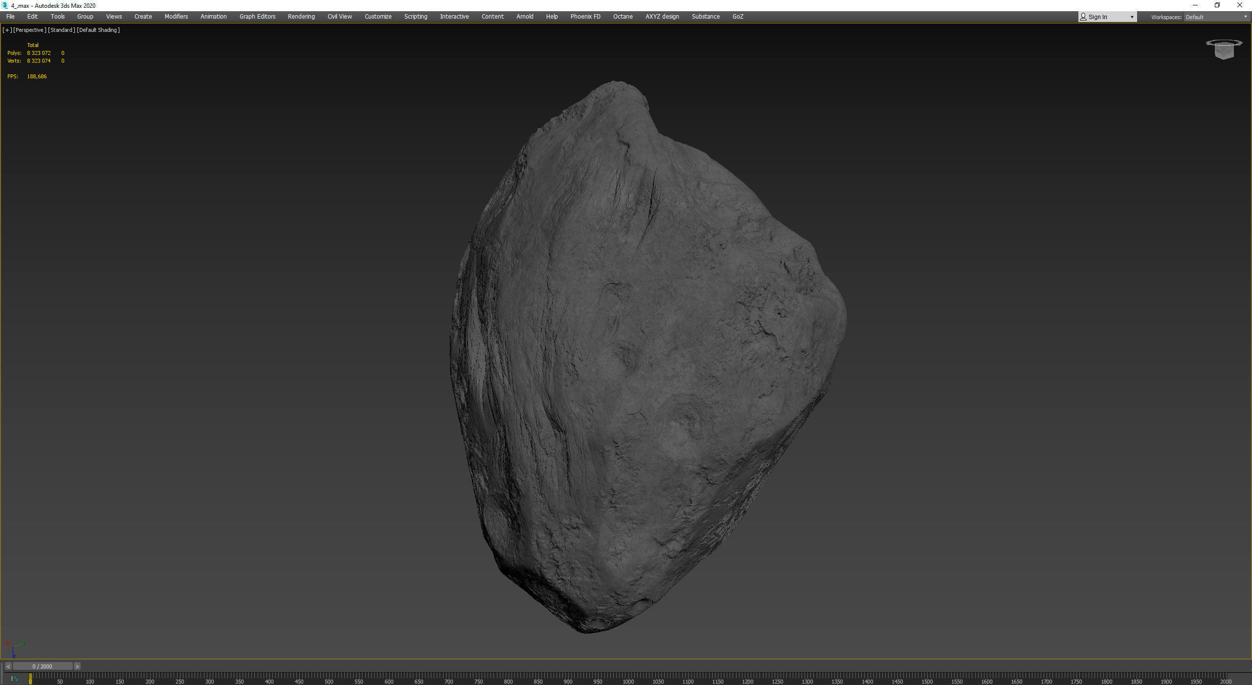 Detailed asteroids high-poly set 3D Model Collection_74